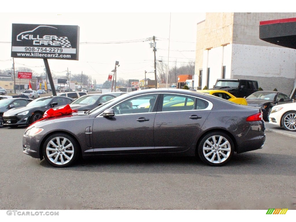 2010 XF Premium Sport Sedan - Lunar Grey Metallic / Warm Charcoal photo #4