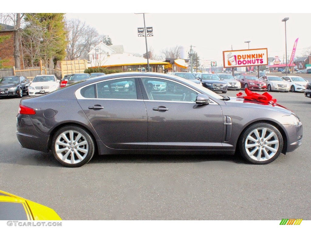 2010 XF Premium Sport Sedan - Lunar Grey Metallic / Warm Charcoal photo #10