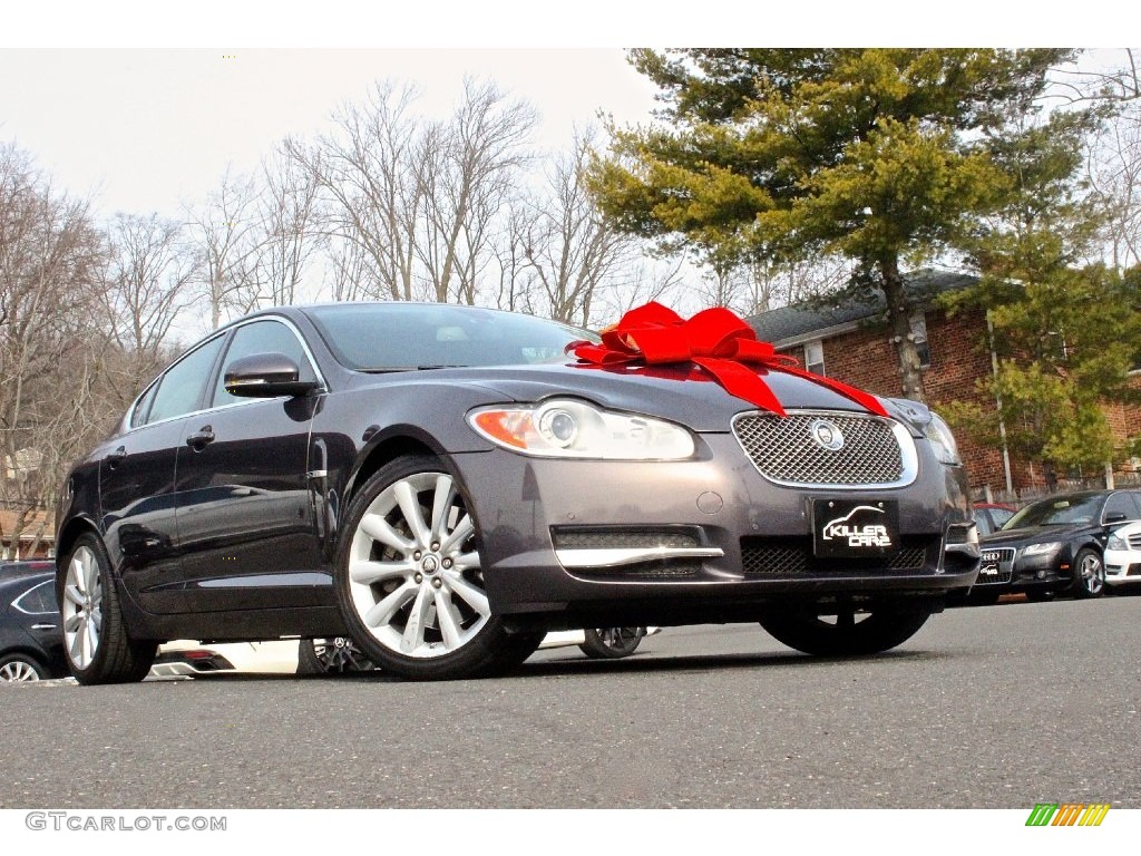 2010 XF Premium Sport Sedan - Lunar Grey Metallic / Warm Charcoal photo #11