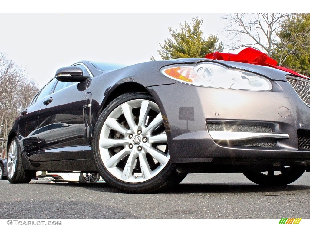 2010 XF Premium Sport Sedan - Lunar Grey Metallic / Warm Charcoal photo #12