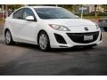 Crystal White Pearl Mica 2011 Mazda MAZDA3 i Sport 4 Door