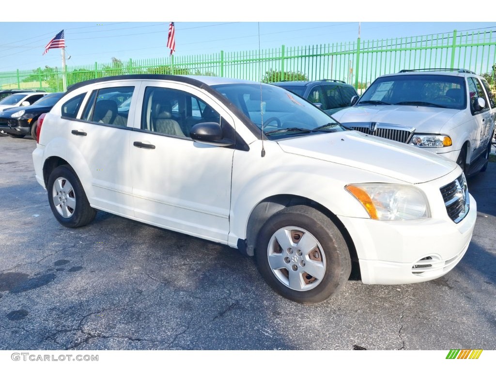 2007 Caliber SE - Stone White / Pastel Slate Gray photo #35