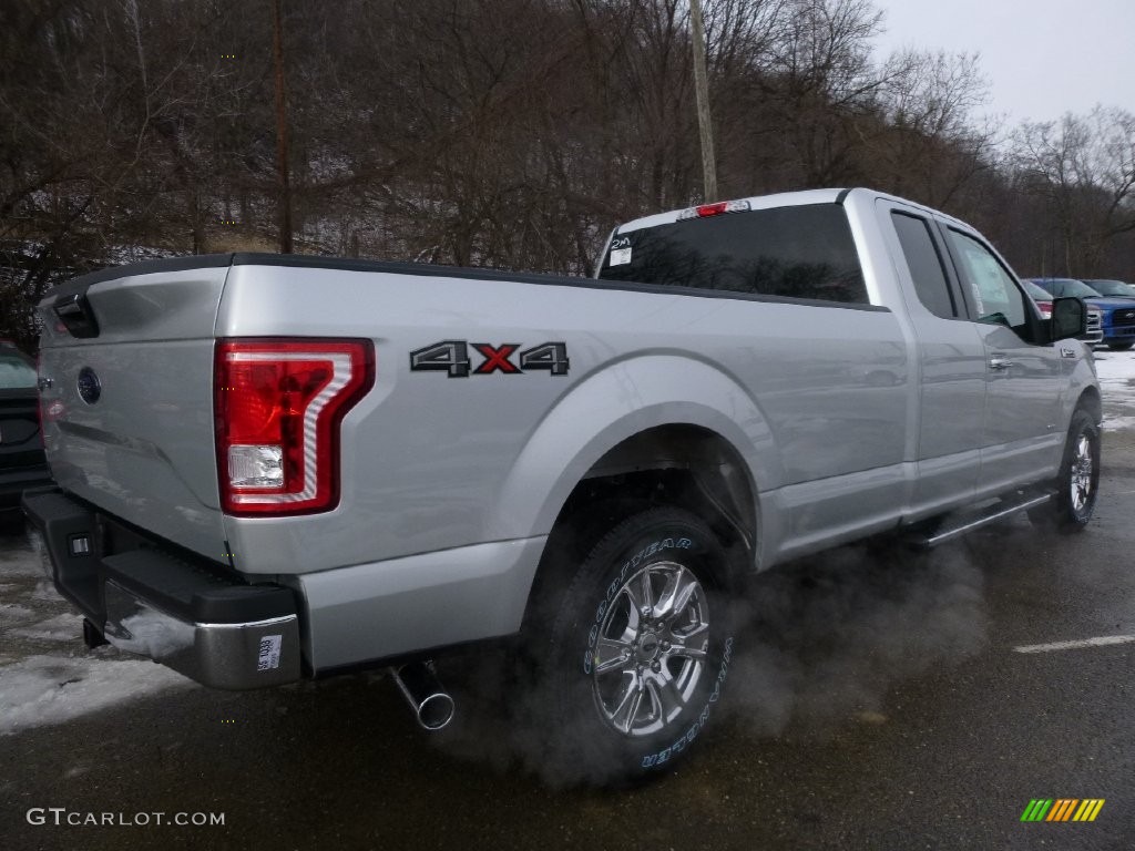 2016 F150 XLT SuperCab 4x4 - Ingot Silver / Medium Earth Gray photo #2