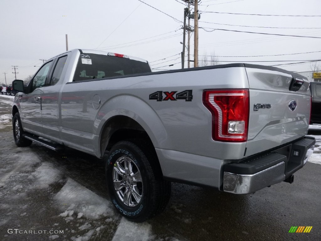 2016 F150 XLT SuperCab 4x4 - Ingot Silver / Medium Earth Gray photo #5