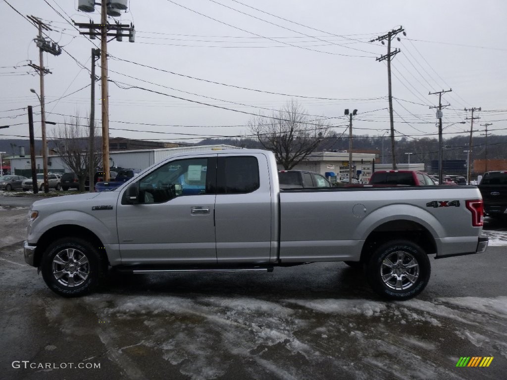 2016 F150 XLT SuperCab 4x4 - Ingot Silver / Medium Earth Gray photo #6