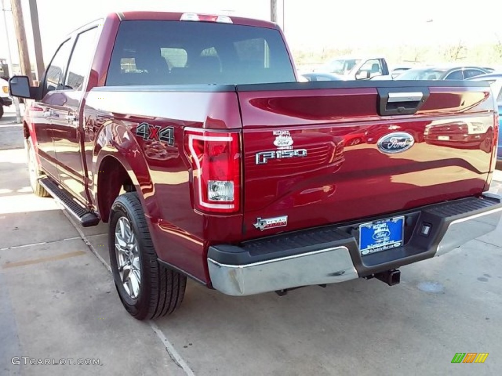 2016 F150 XLT SuperCrew 4x4 - Ruby Red / Medium Earth Gray photo #11