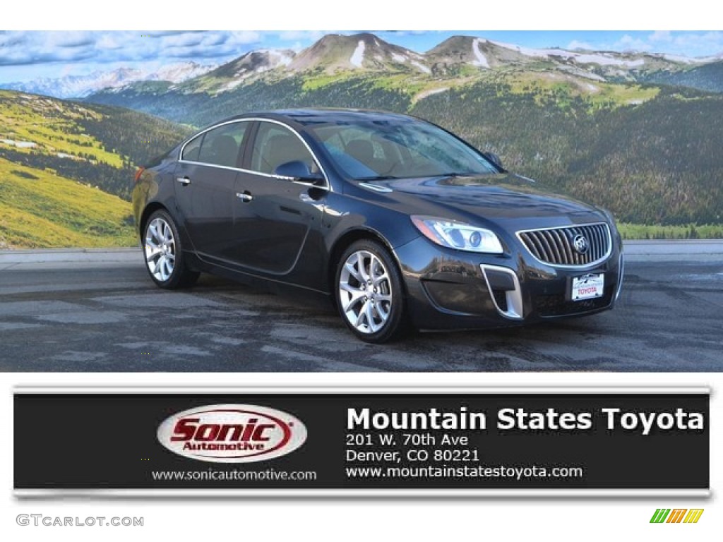 2012 Regal GS - Carbon Black Metallic / Ebony photo #1