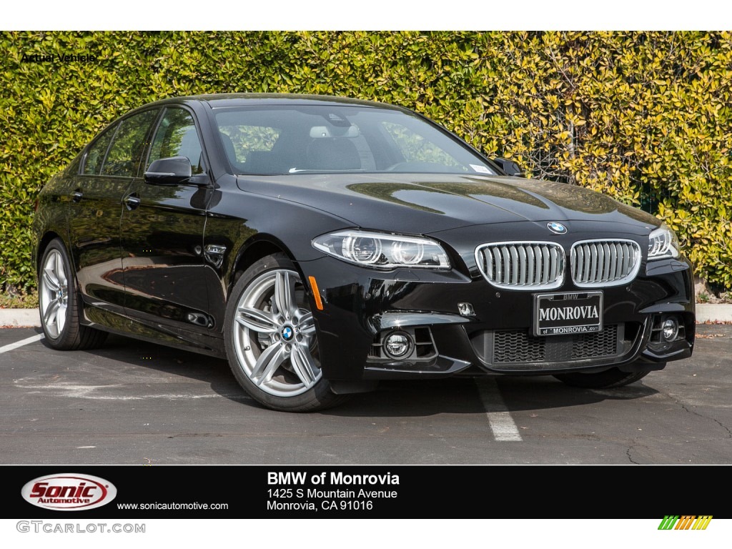 2016 5 Series 550i Sedan - Jet Black / Black photo #1