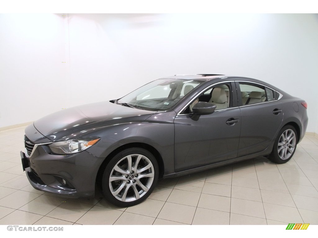 Meteor Gray Mica 2014 Mazda MAZDA6 Grand Touring Exterior Photo #110165641