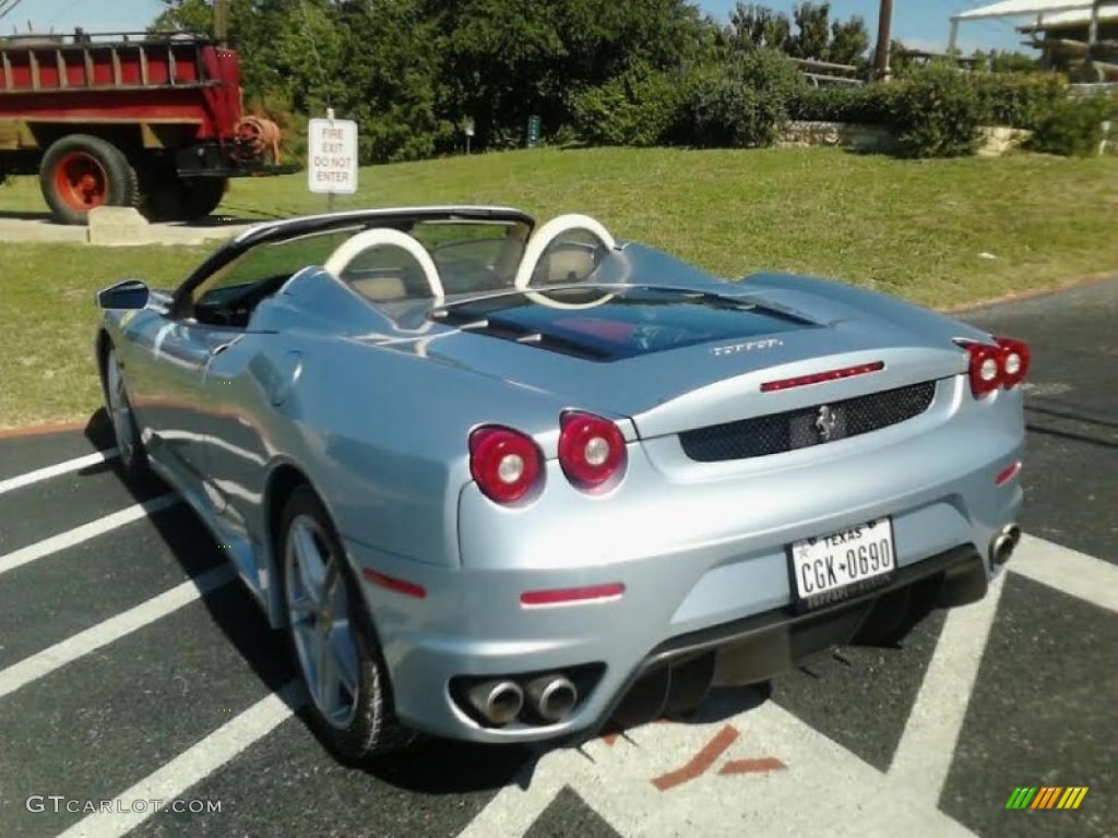 2005 F430 Spider F1 - Grigio Alloy (Light Blue Silver) / Beige photo #13