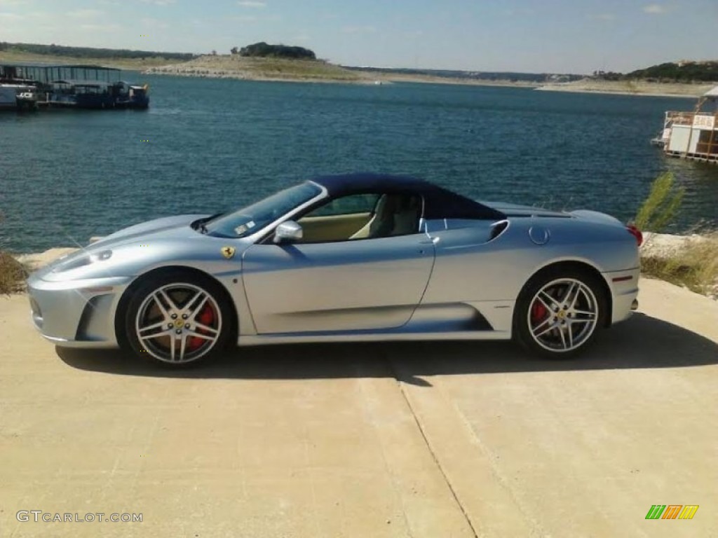 2005 F430 Spider F1 - Grigio Alloy (Light Blue Silver) / Beige photo #17