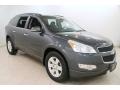 Cyber Gray Metallic 2011 Chevrolet Traverse LT AWD
