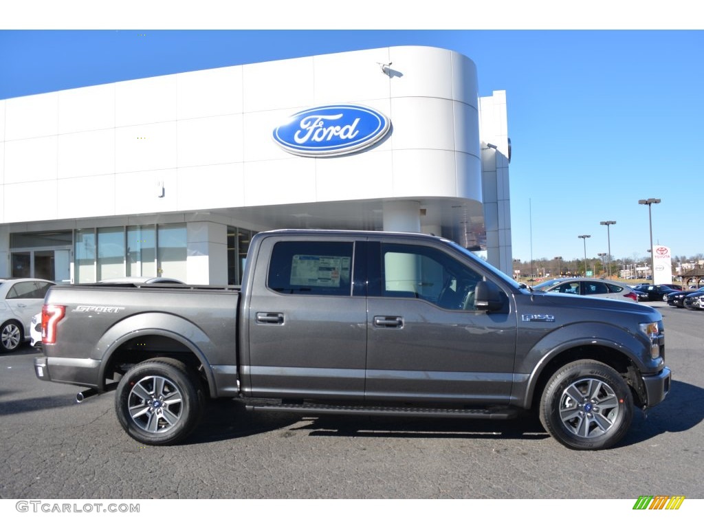 Magnetic 2016 Ford F150 XLT SuperCrew Exterior Photo #110168326