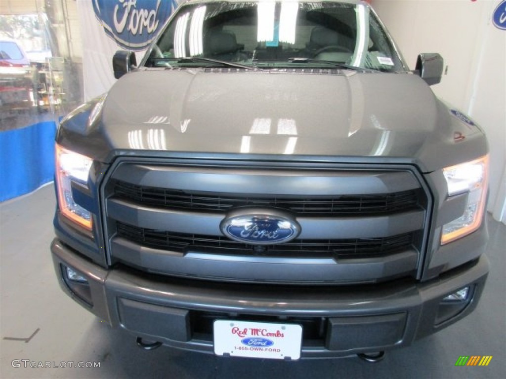 2016 F150 Lariat SuperCrew 4x4 - Magnetic / Black photo #2