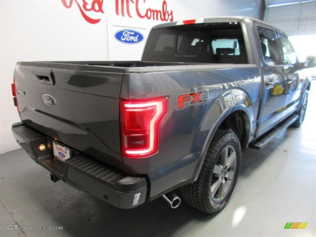 2016 F150 Lariat SuperCrew 4x4 - Magnetic / Black photo #9