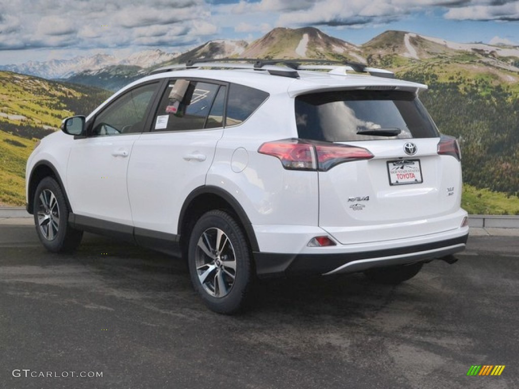 2016 RAV4 XLE AWD - Super White / Nutmeg photo #3