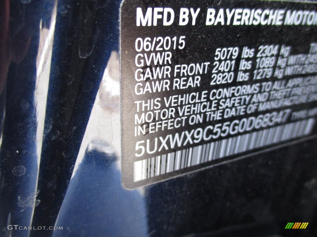 2016 X3 xDrive28i - Deep Sea Blue Metallic / Saddle Brown photo #19