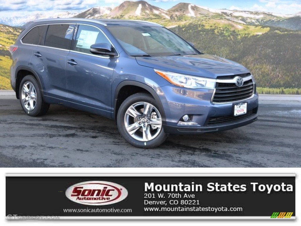 2016 Highlander Limited Platinum AWD - Shoreline Blue Pearl / Ash photo #1