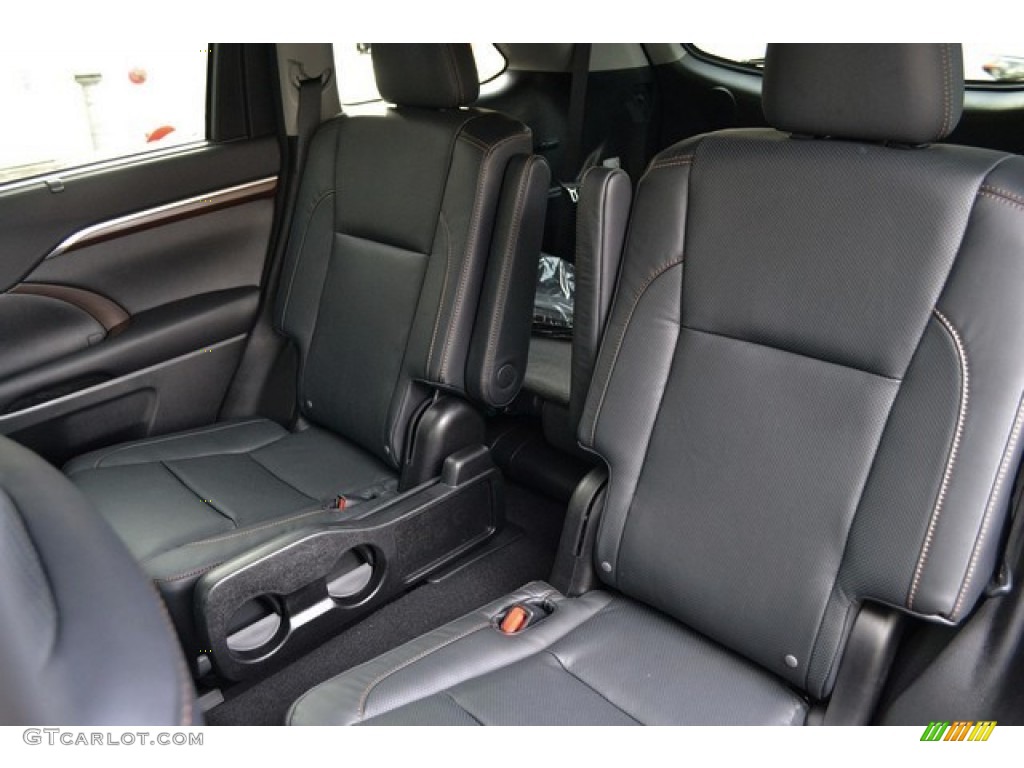 Black Interior 2016 Toyota Highlander Hybrid Limited Platinum AWD Photo #110172472