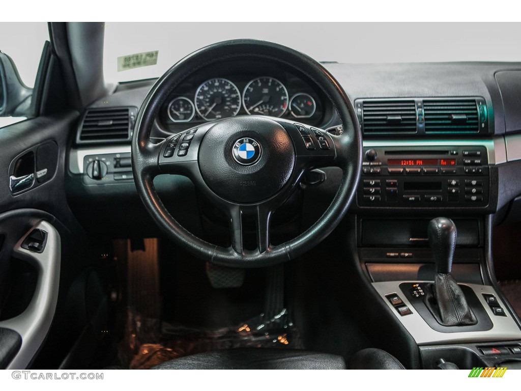 2004 3 Series 330i Coupe - Black Sapphire Metallic / Black photo #4