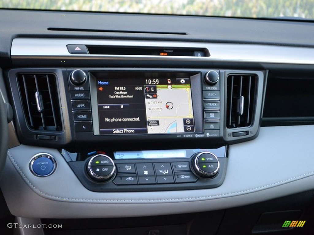 2016 RAV4 XLE Hybrid AWD - Super White / Ash photo #6
