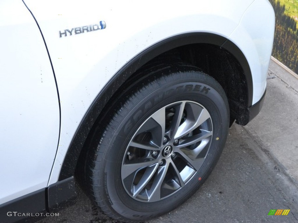2016 RAV4 XLE Hybrid AWD - Super White / Ash photo #9