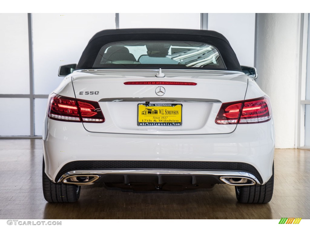 2016 E 550 Cabriolet - Polar White / Black photo #4