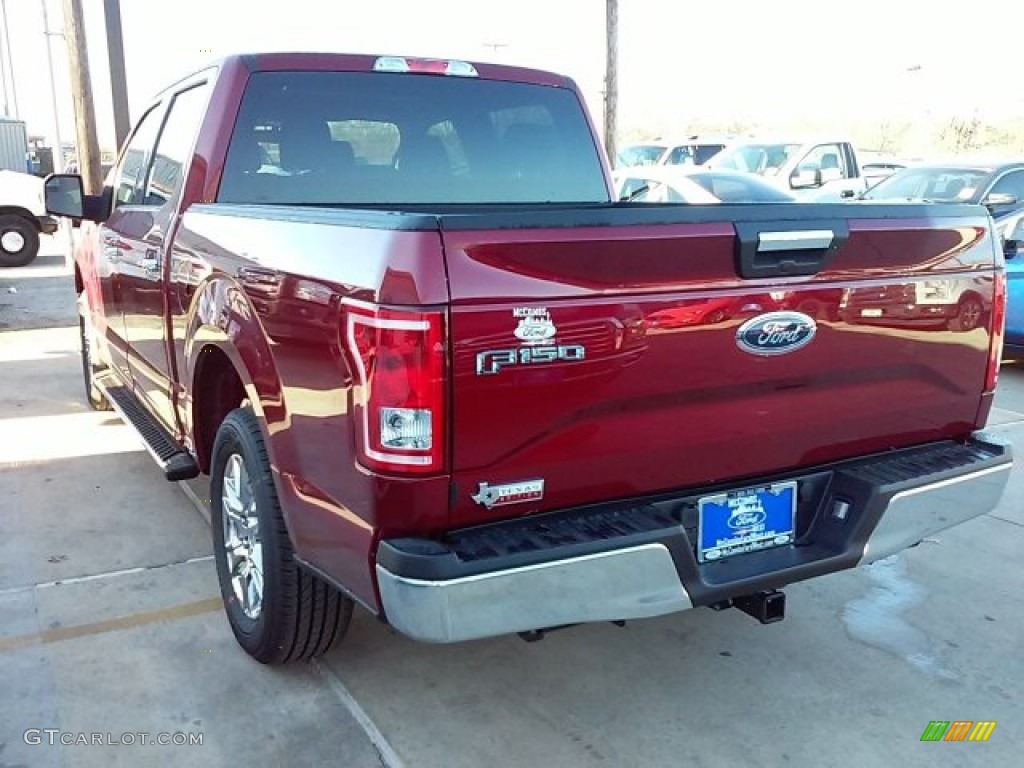 2016 F150 XLT SuperCrew - Ruby Red / Medium Earth Gray photo #10