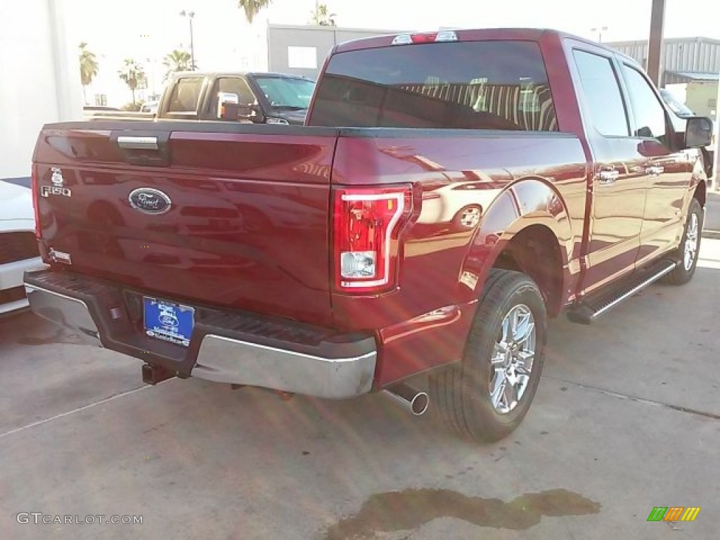 2016 F150 XLT SuperCrew - Ruby Red / Medium Earth Gray photo #12