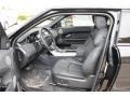 Ebony/Ebony Front Seat Photo for 2016 Land Rover Range Rover Evoque #110179939