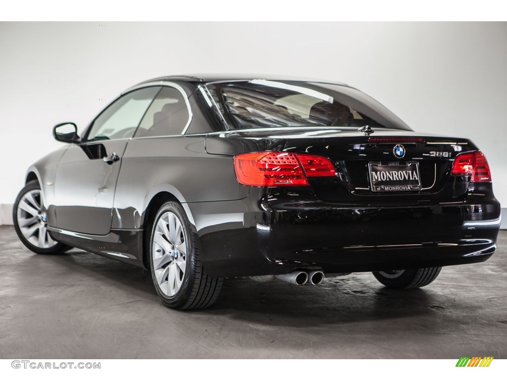 2013 3 Series 328i Convertible - Jet Black / Saddle Brown photo #10