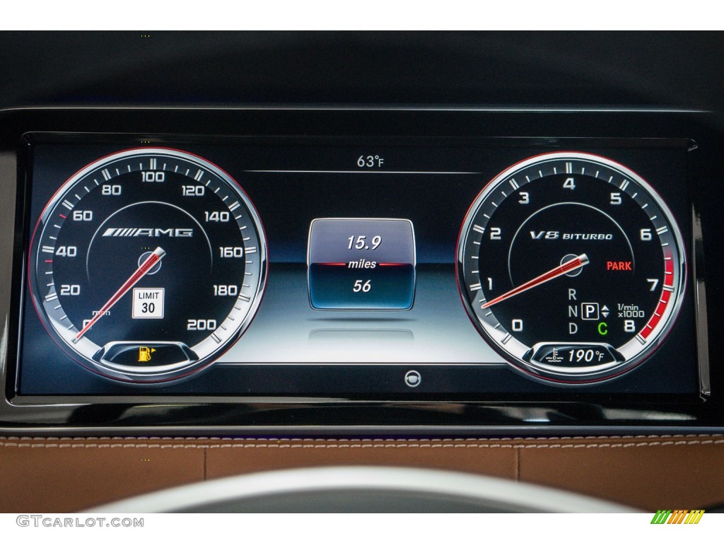 2016 Mercedes-Benz S 63 AMG 4Matic Coupe Gauges Photo #110182521