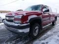 2005 Victory Red Chevrolet Silverado 2500HD LT Extended Cab 4x4  photo #7