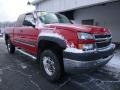 2005 Victory Red Chevrolet Silverado 2500HD LT Extended Cab 4x4  photo #9