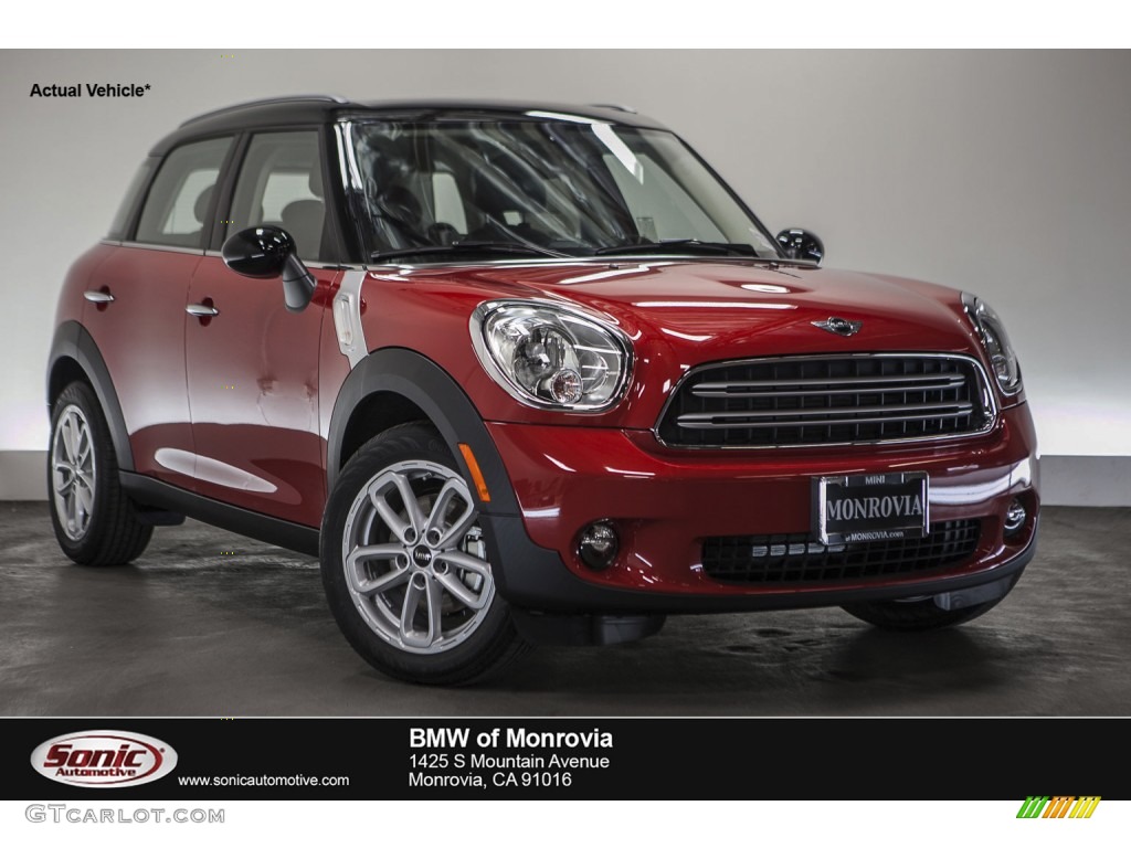 2016 Countryman Cooper - Blazing Red Metallic / Carbon Black photo #1