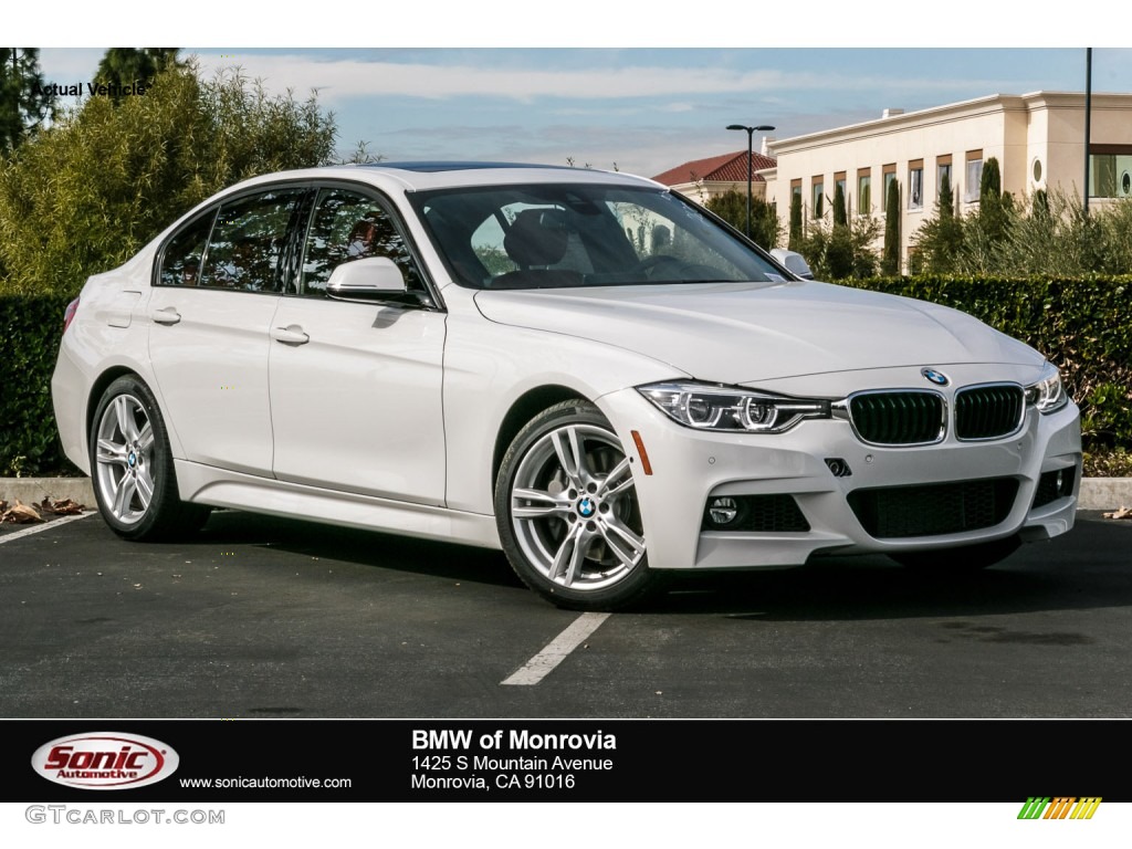 2016 3 Series 340i Sedan - Alpine White / Coral Red photo #1