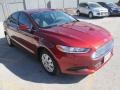 2014 Ruby Red Ford Fusion S  photo #1