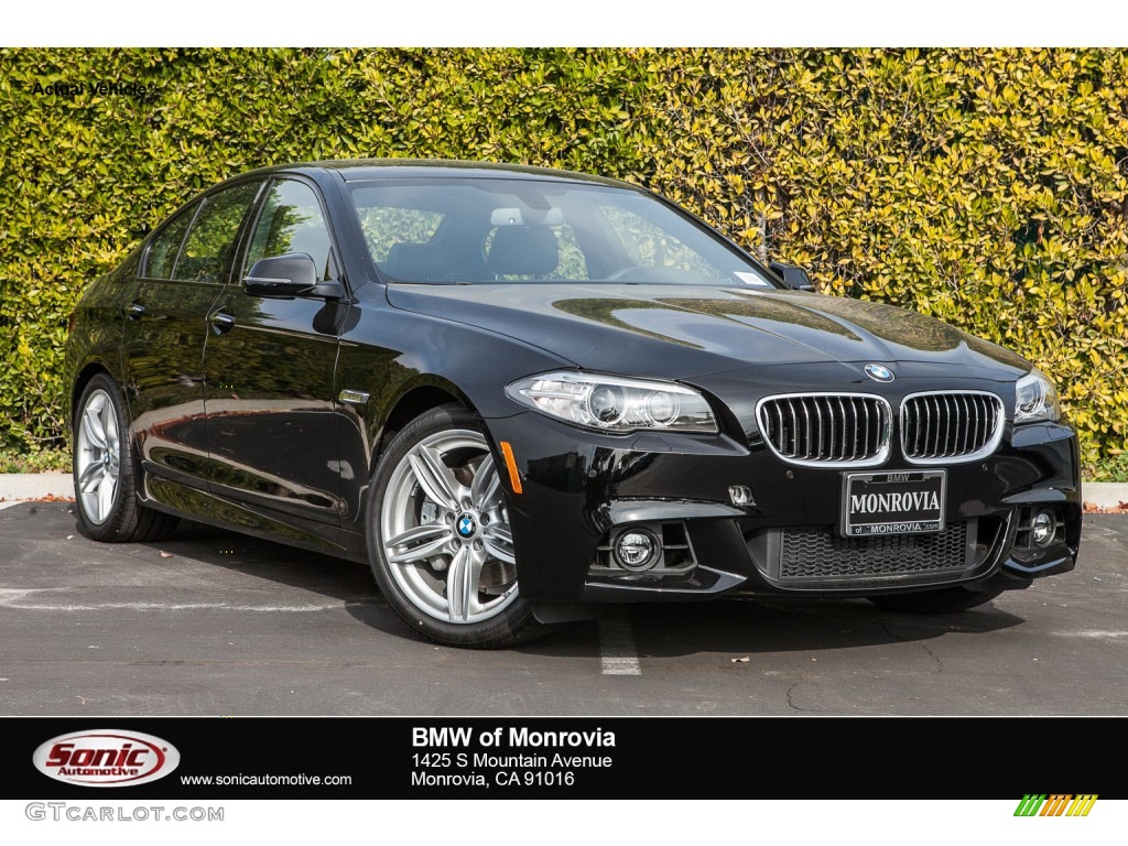 2016 5 Series 535i Sedan - Jet Black / Black photo #1
