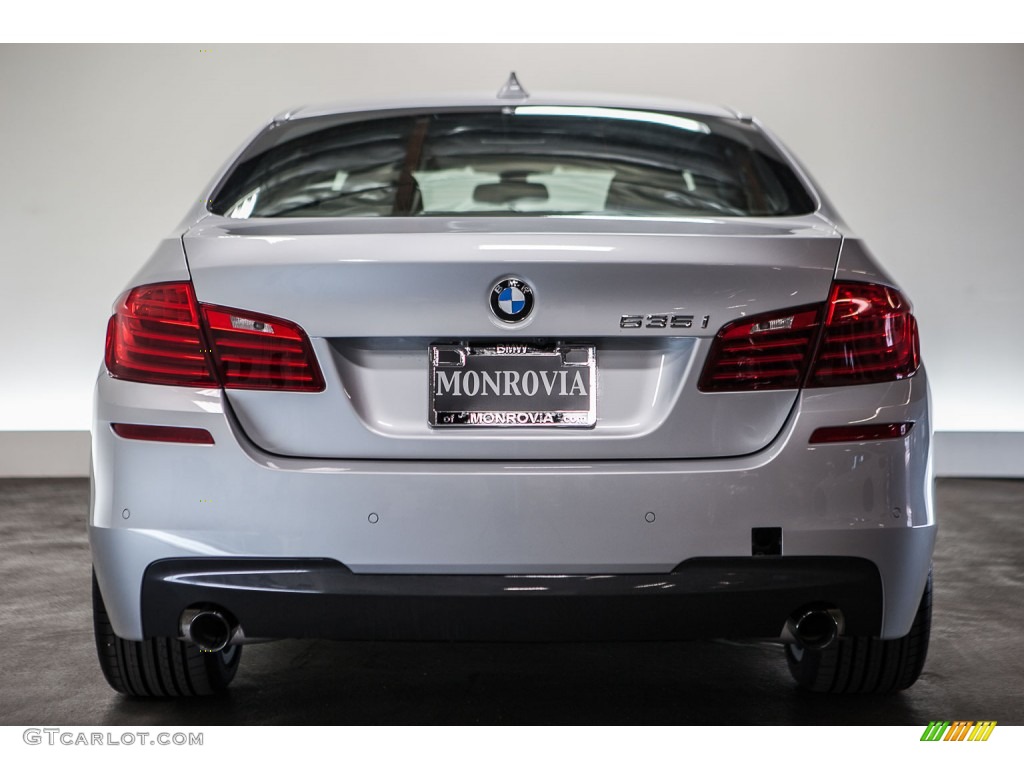 2016 5 Series 535i Sedan - Glacier Silver Metallic / Black photo #4