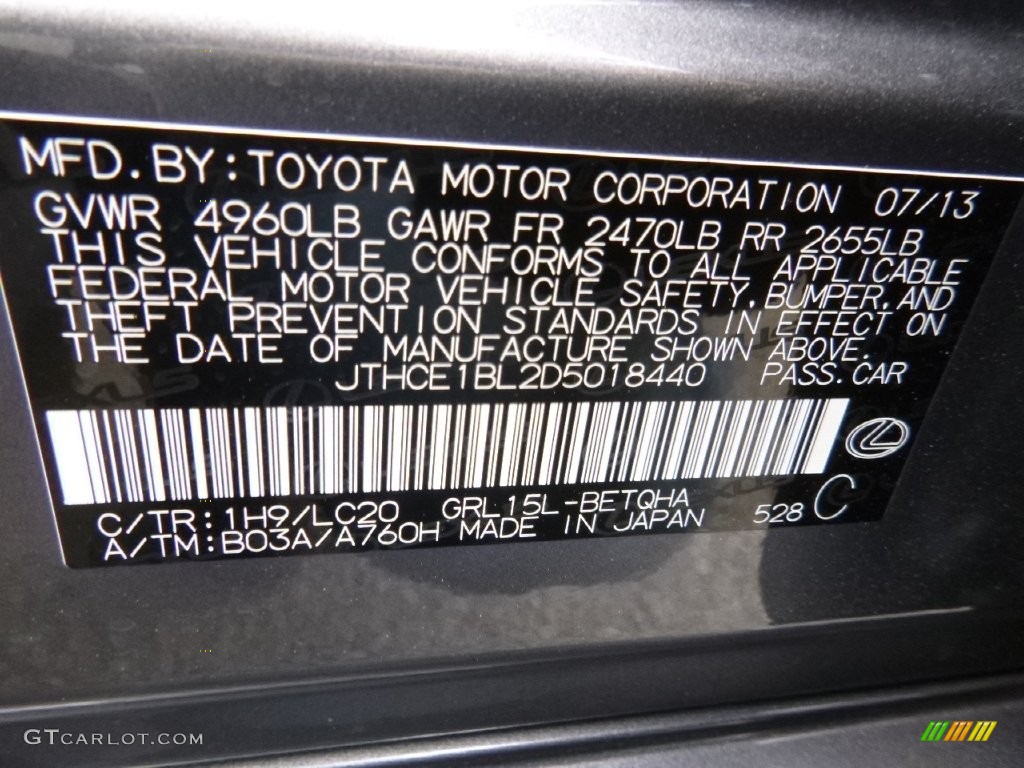 2013 GS 350 AWD - Nebula Gray Pearl / Black photo #25