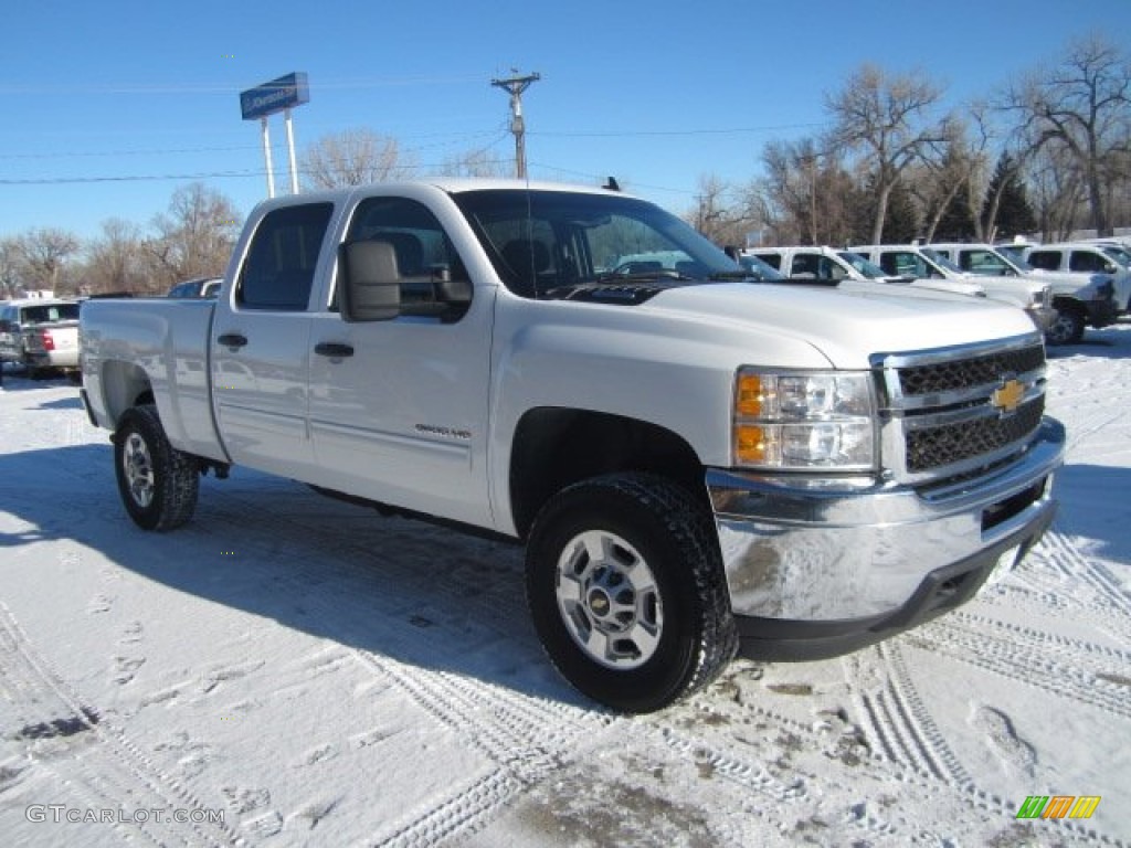 Summit White 2012 Chevrolet Silverado 2500HD LT Crew Cab 4x4 Exterior Photo #110196040