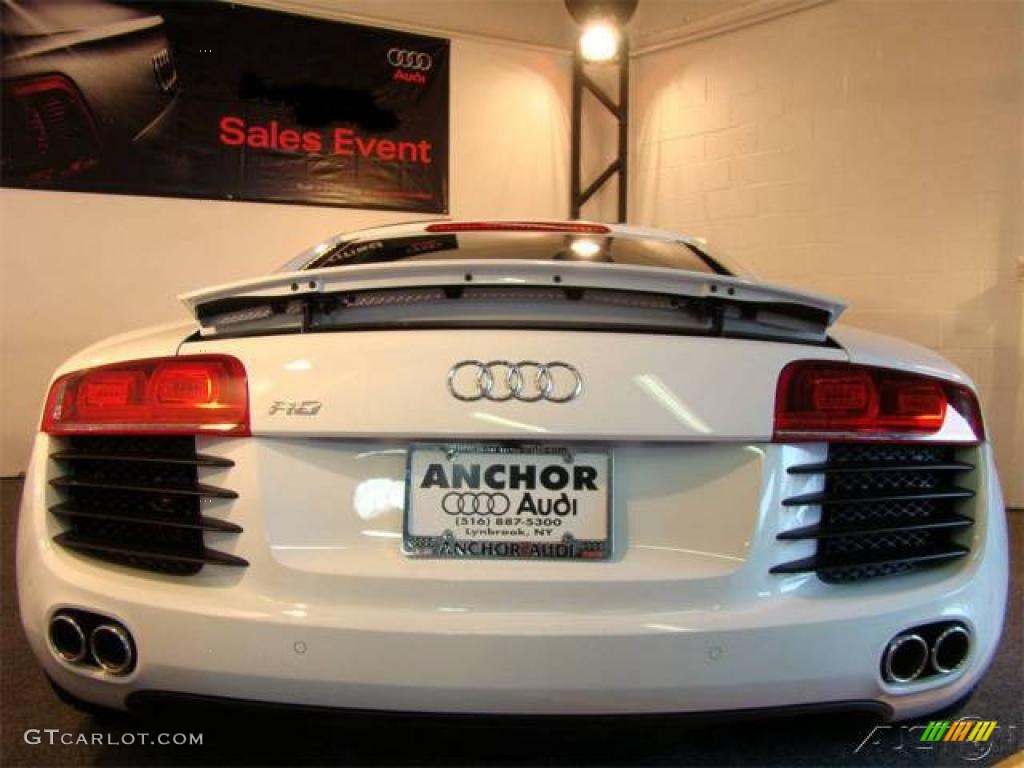 2009 R8 4.2 FSI quattro - Ibis White / Fine Nappa Black Leather photo #3