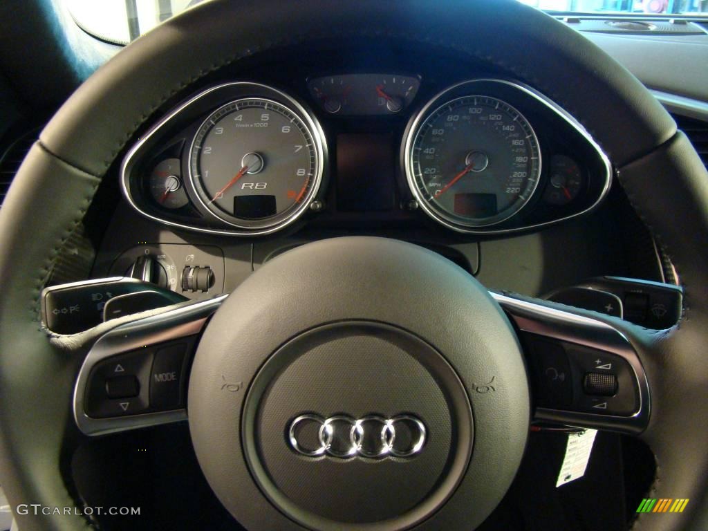 2009 R8 4.2 FSI quattro - Ibis White / Fine Nappa Black Leather photo #10