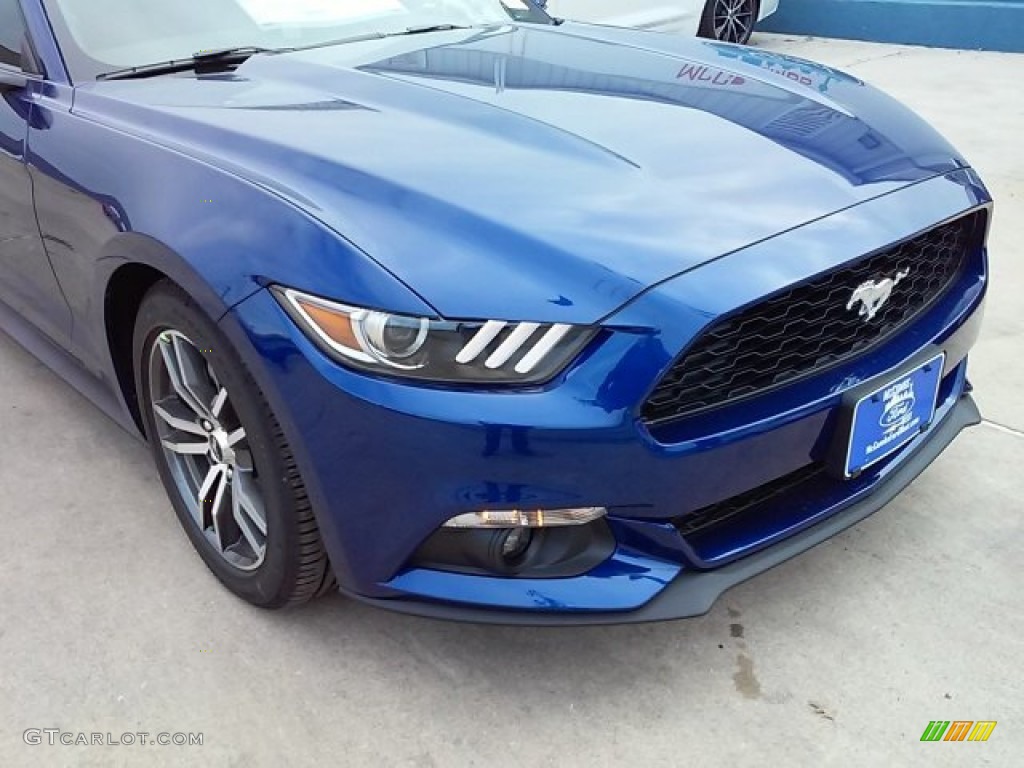 2016 Mustang EcoBoost Premium Coupe - Deep Impact Blue Metallic / Ebony photo #2
