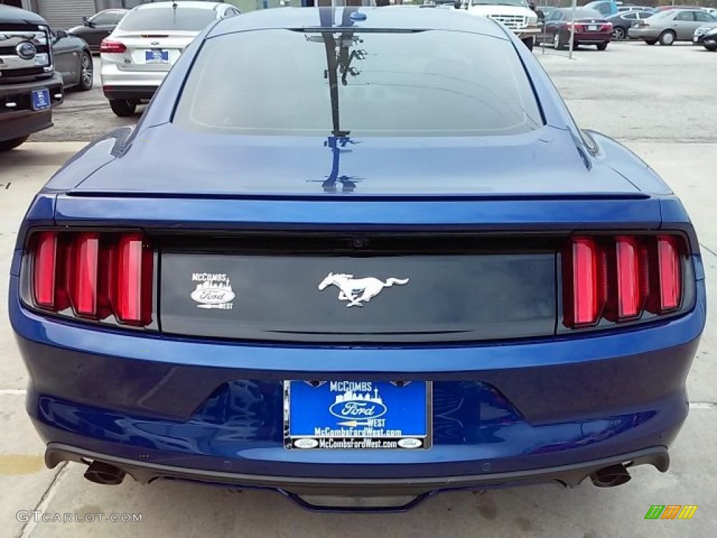 2016 Mustang EcoBoost Premium Coupe - Deep Impact Blue Metallic / Ebony photo #9