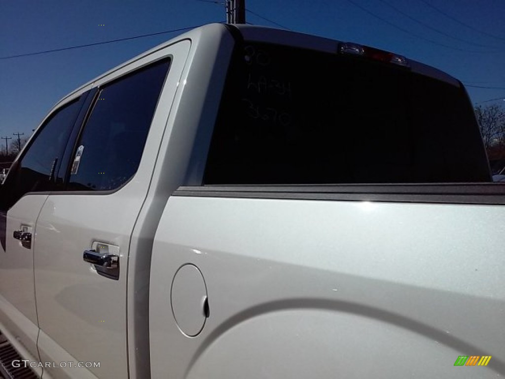 2016 F150 Lariat SuperCrew - White Platinum / Medium Light Camel photo #9