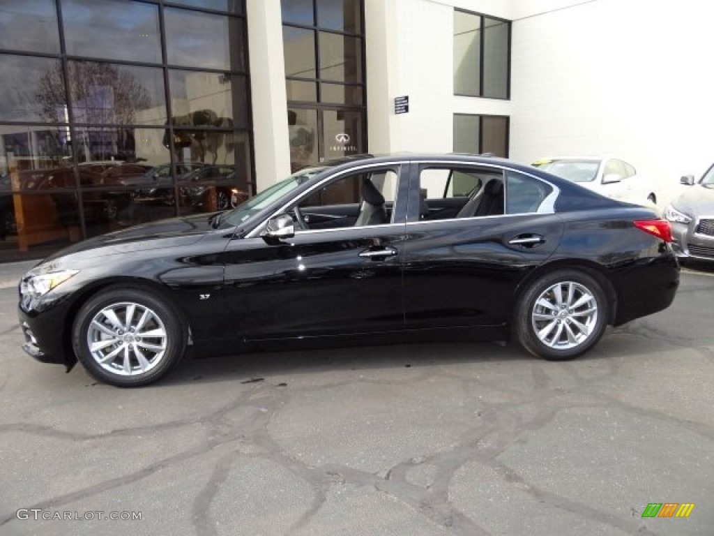 2015 Q50 3.7 - Black Obsidian / Graphite photo #18