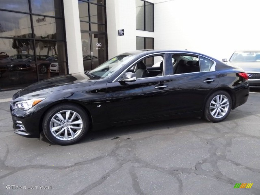 2015 Q50 3.7 - Black Obsidian / Graphite photo #19