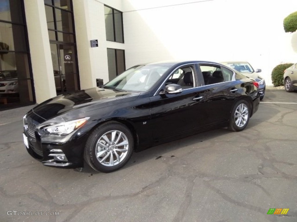 2015 Q50 3.7 - Black Obsidian / Graphite photo #20