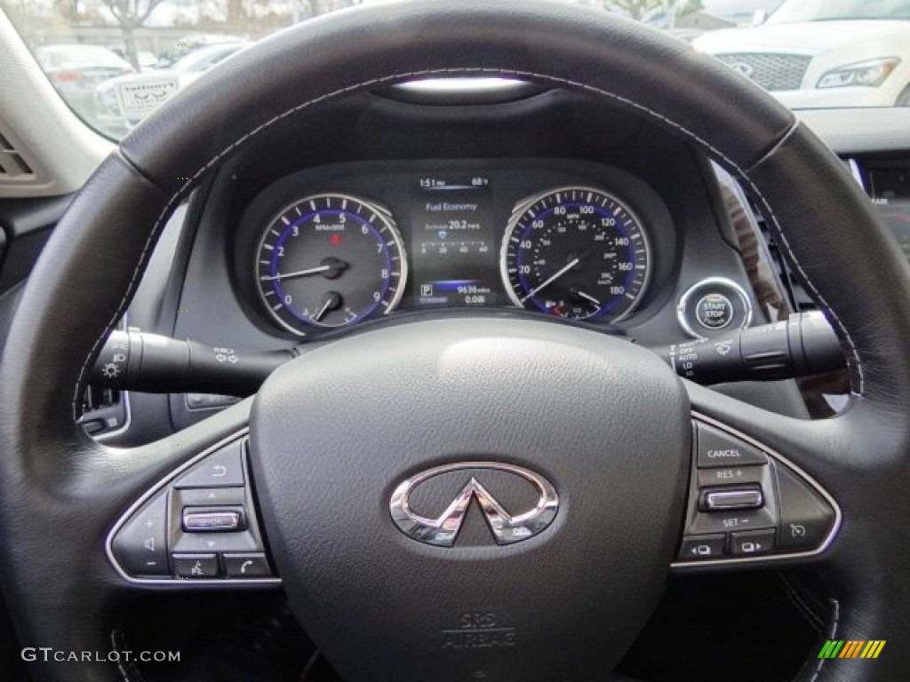 2015 Q50 3.7 - Black Obsidian / Graphite photo #27